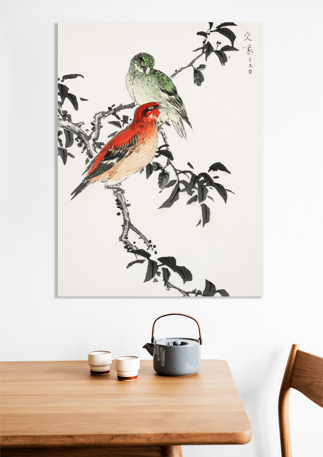 Obraz  Crossbill, Kashu Japoński Vintage do Salonu