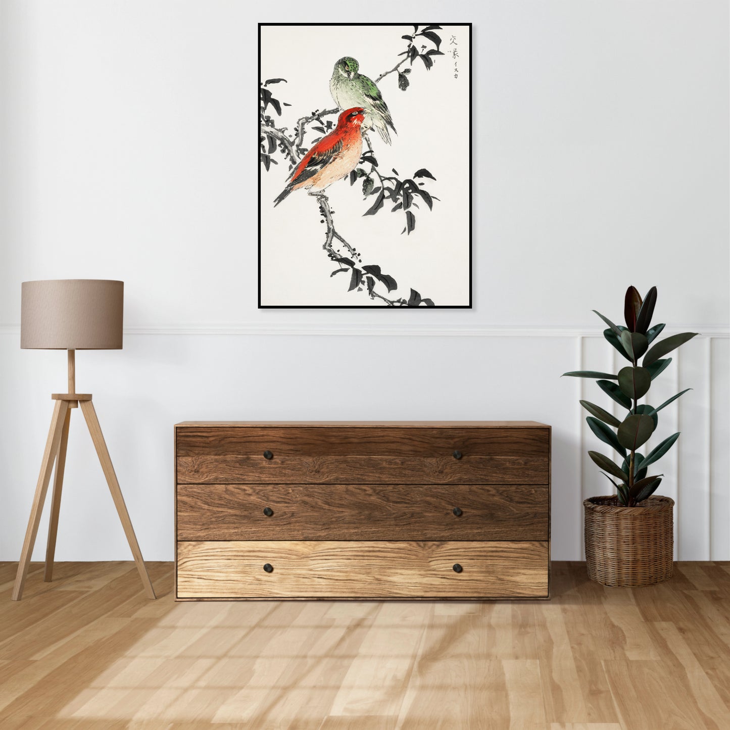 Plakat  Crossbill, Kashu Japoński Vintage do Salonu