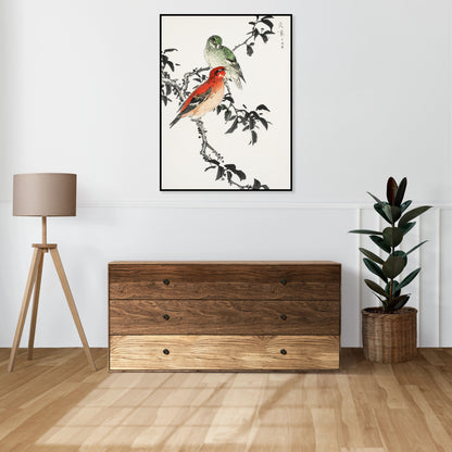 Plakat  Crossbill, Kashu Japoński Vintage do Salonu