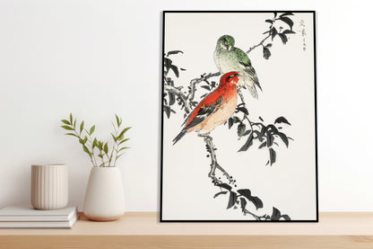 Plakat  Crossbill, Kashu Japoński Vintage do Salonu