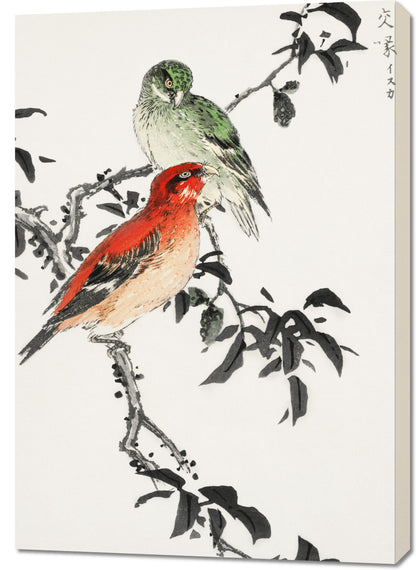 Obraz  Crossbill, Kashu Japoński Vintage do Salonu