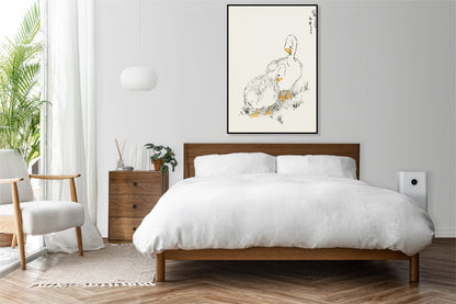 Plakat  Duck and Young Grass, Kashu Vintage do Salonu