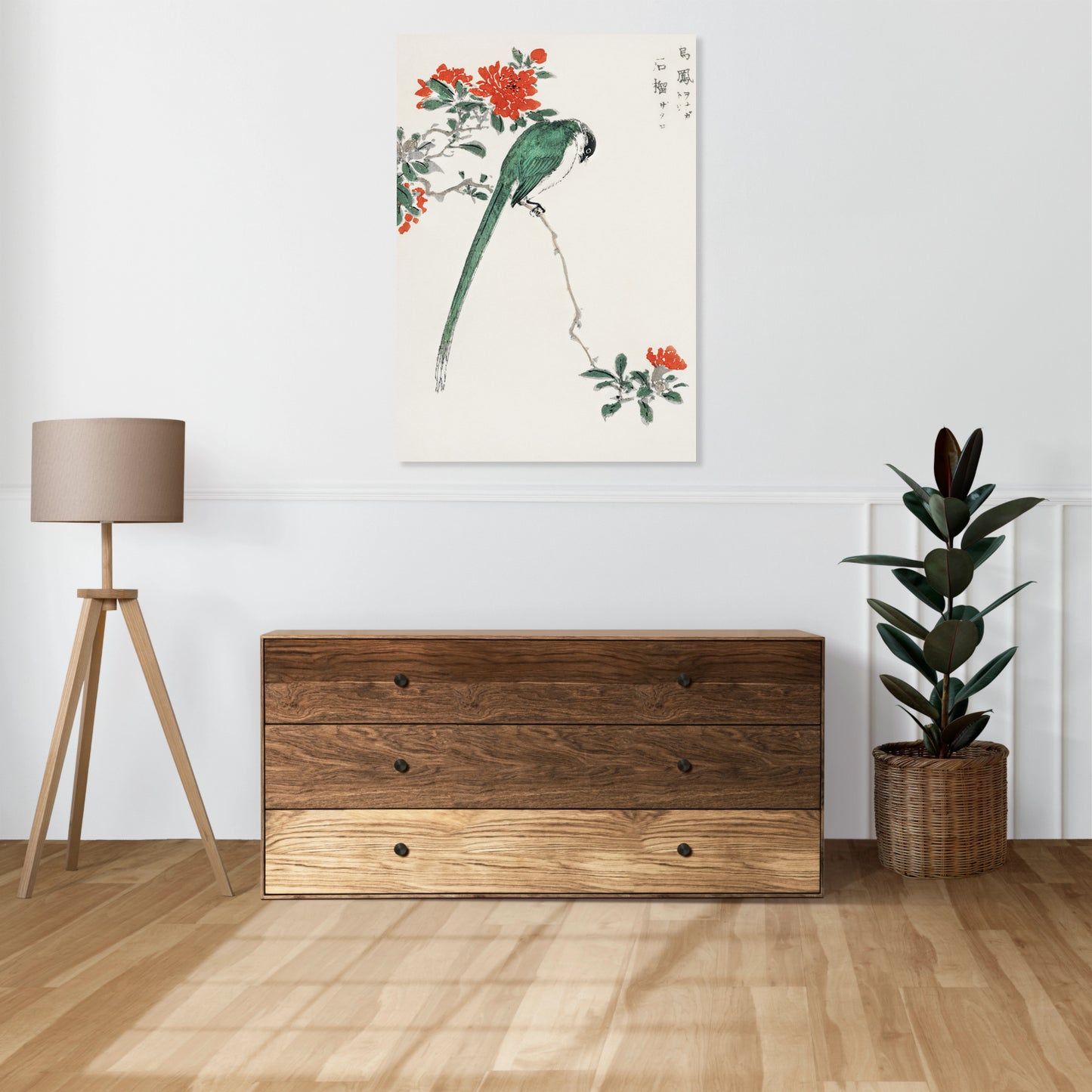 Obraz  Japanese Long-tailed Tit 2, Kashu Vintage do Salon