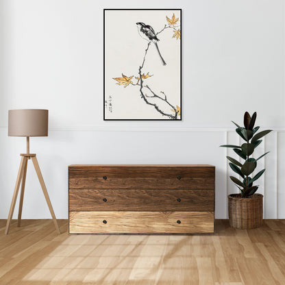 Plakat  Japanese Long-tailed Tit, Kashu Vintage do Salonu