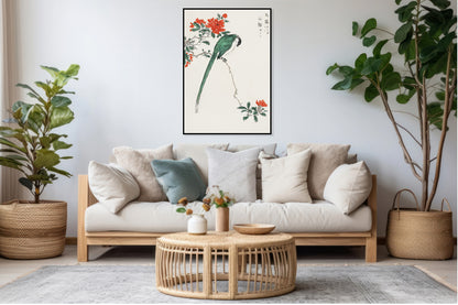 Plakat  Japanese Long-tailed Tit 2, Kashu Vintage do Salon