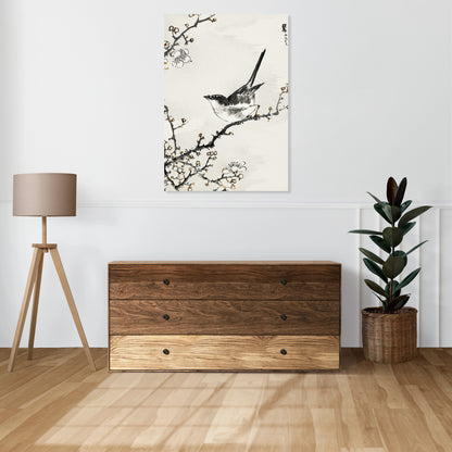 Obraz  Bush-Warbler, Kashu Japoński Vintage do Salonu