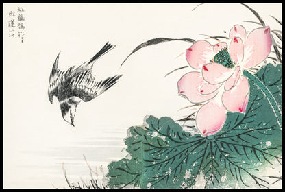 Plakat  Japanese Pied Wagtail, Kashu Vintage do Salonu