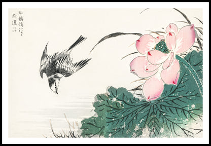 Plakat  Japanese Pied Wagtail, Kashu Vintage do Salonu