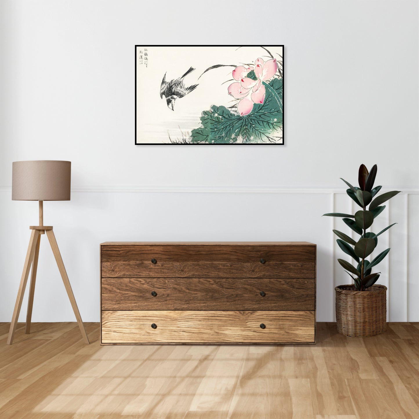Plakat  Japanese Pied Wagtail, Kashu Vintage do Salonu