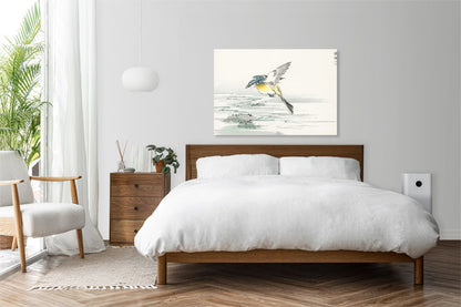 Obraz  Eastern Grey Wagtail, Kashu Vintage do Salonu