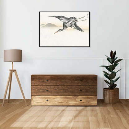 Plakat  Common Crane, Kashu Japoński Vintage do Salonu