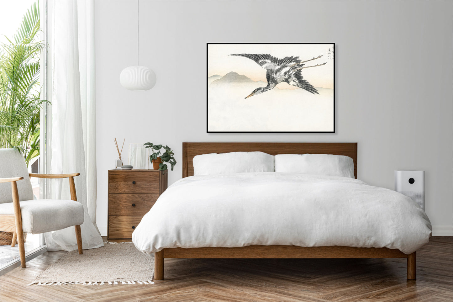 Plakat  Common Crane, Kashu Japoński Vintage do Salonu