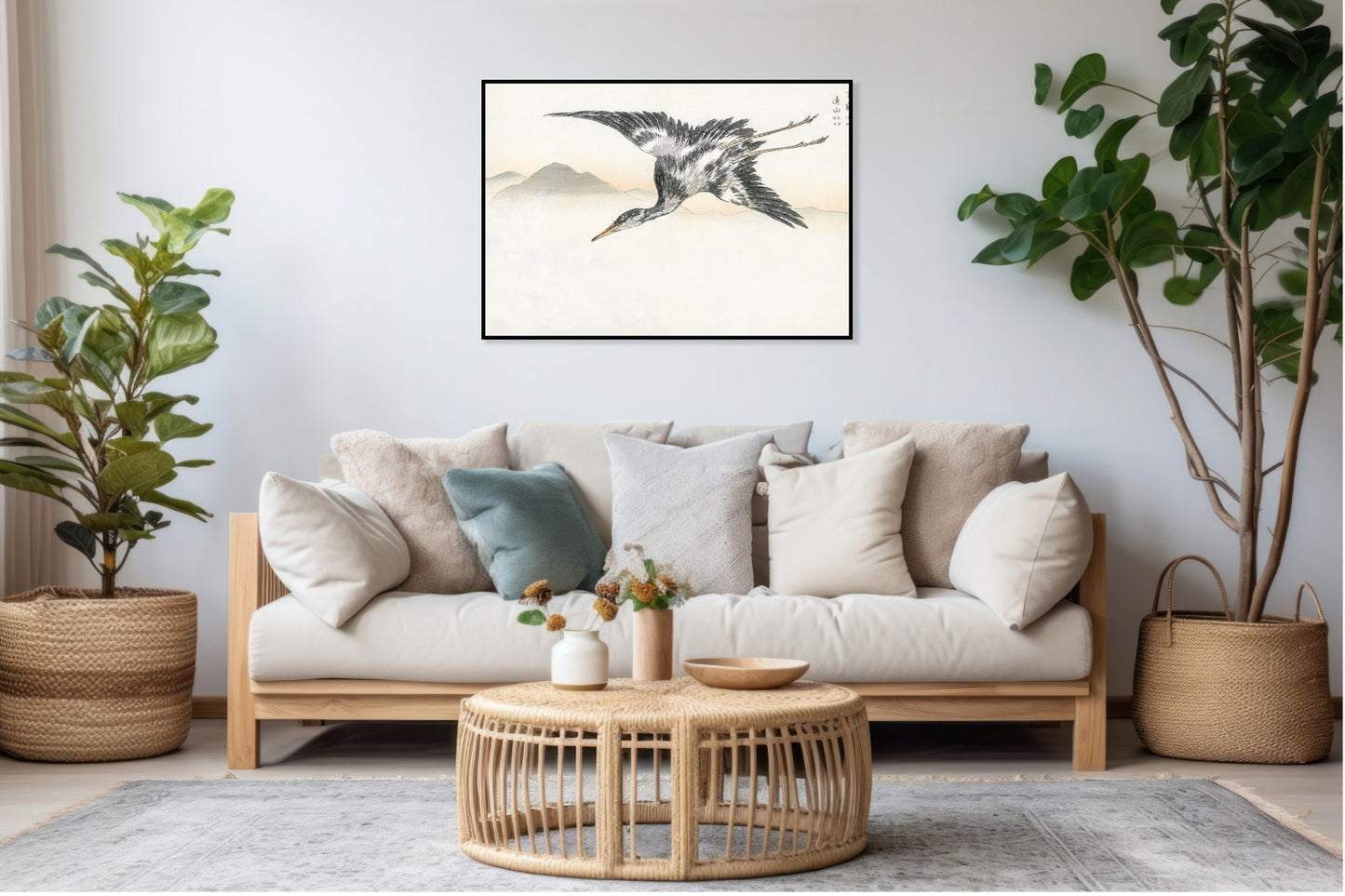 Plakat  Common Crane, Kashu Japoński Vintage do Salonu