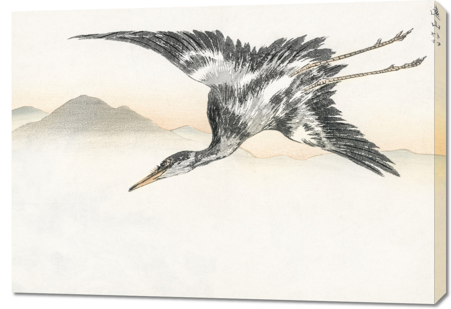 Obraz  Common Crane, Kashu Japoński Vintage do Salonu