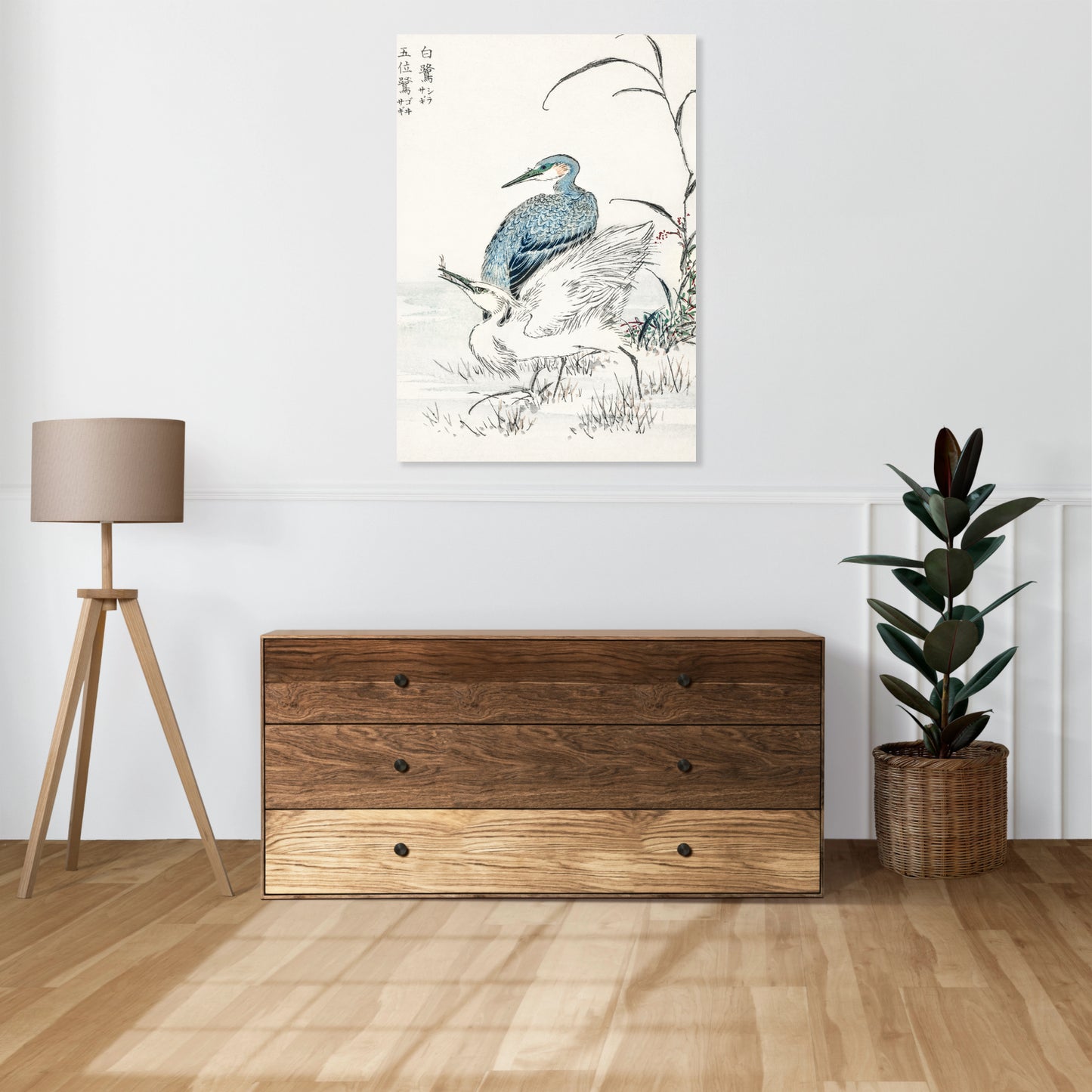 Obraz  Night Heron, Kashu Japoński Vintage do Salonu