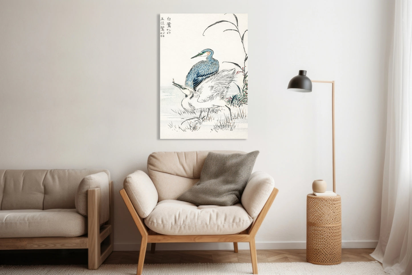 Obraz  Night Heron, Kashu Japoński Vintage do Salonu