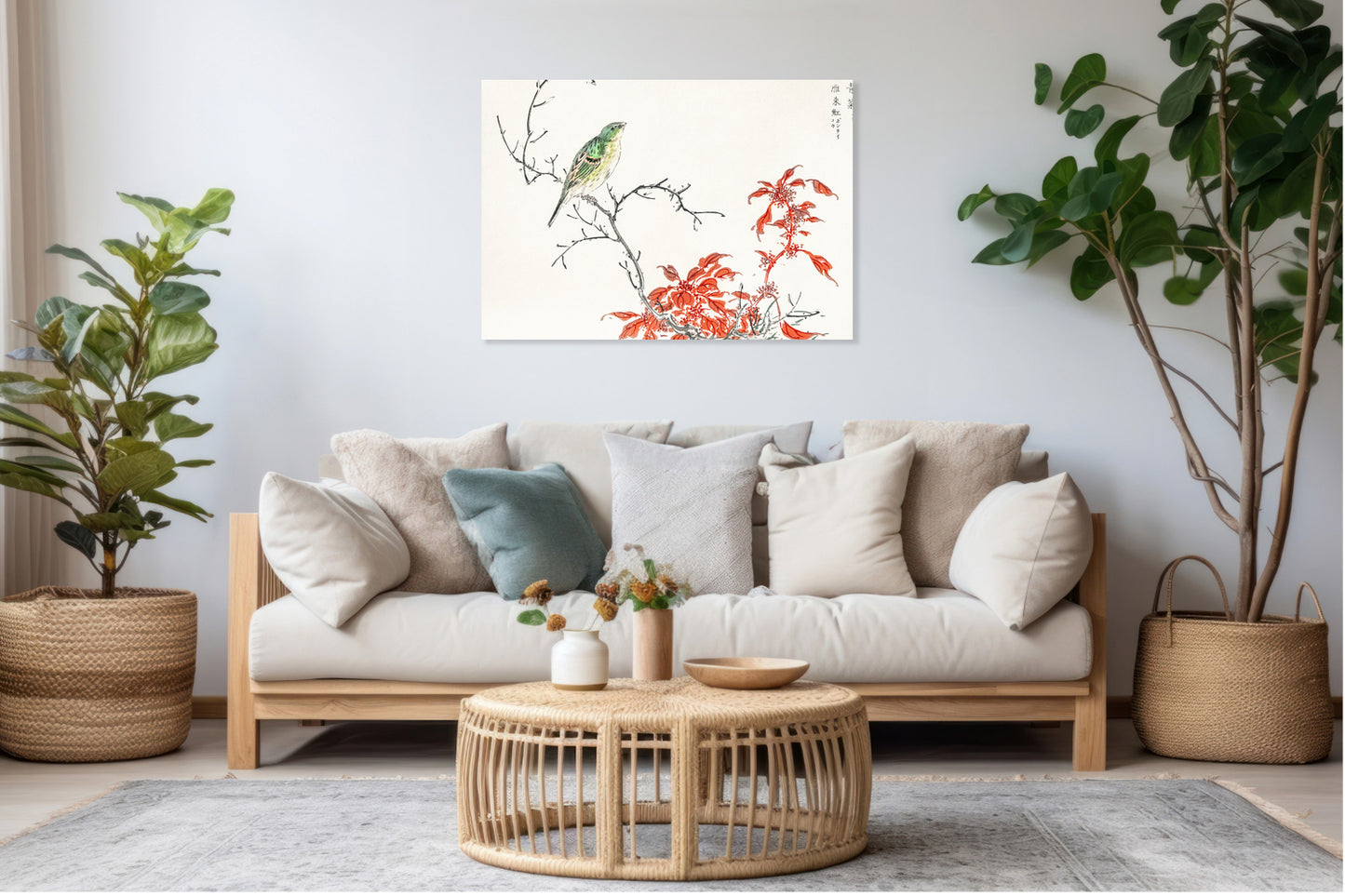 Obraz  Chinese Amaranth, Kashu Japoński Vintage do Salonu