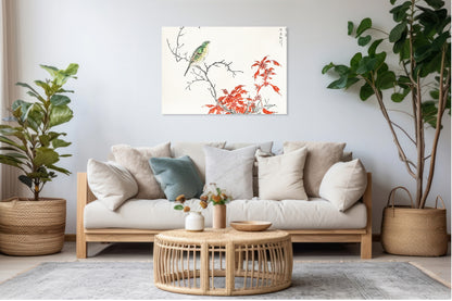Obraz  Chinese Amaranth, Kashu Japoński Vintage do Salonu