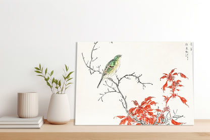 Obraz  Chinese Amaranth, Kashu Japoński Vintage do Salonu