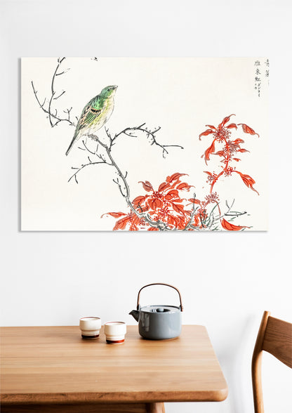 Obraz  Chinese Amaranth, Kashu Japoński Vintage do Salonu