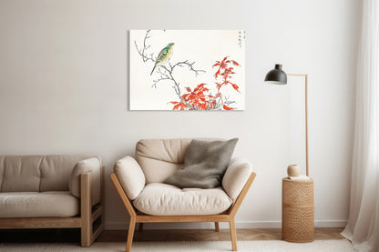 Obraz  Chinese Amaranth, Kashu Japoński Vintage do Salonu