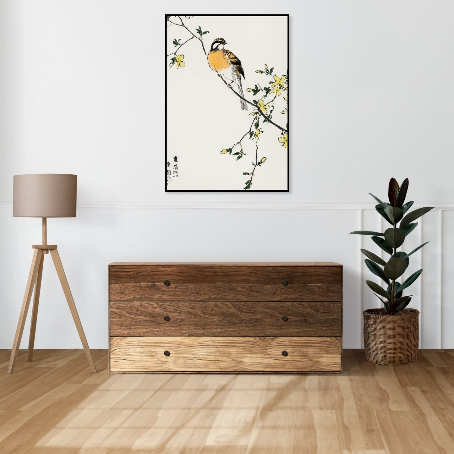 Plakat  Japanese Meadow, Kashu Japoński Vintage do Salonu