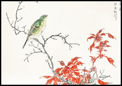 Plakat  Chinese Amaranth, Kashu Japoński Vintage do Salonu