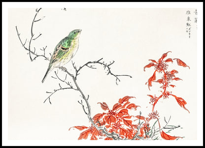 Plakat  Chinese Amaranth, Kashu Japoński Vintage do Salonu