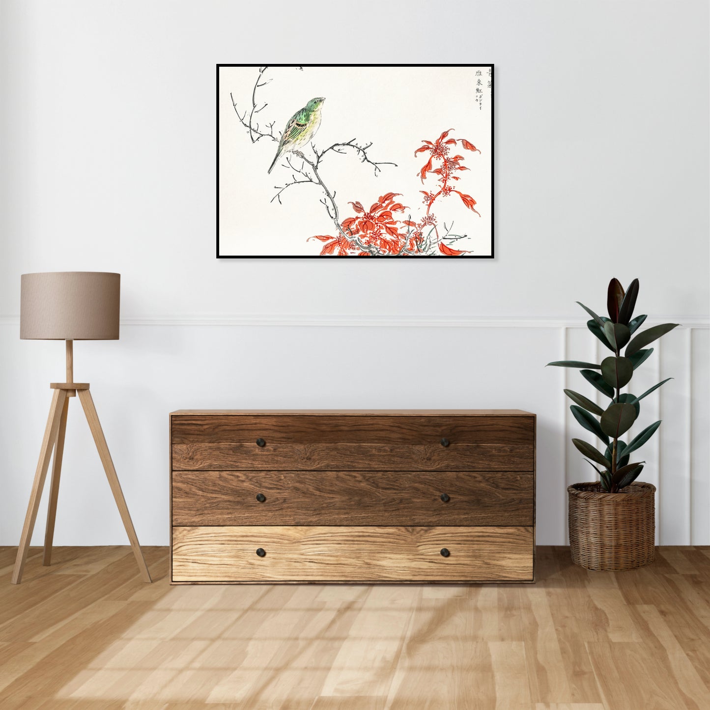 Plakat  Chinese Amaranth, Kashu Japoński Vintage do Salonu
