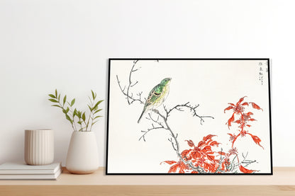 Plakat  Chinese Amaranth, Kashu Japoński Vintage do Salonu