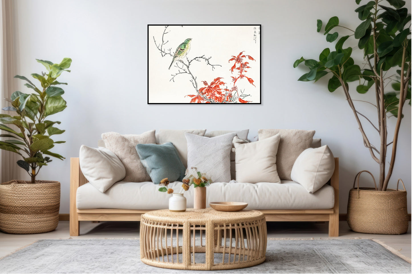 Plakat  Chinese Amaranth, Kashu Japoński Vintage do Salonu