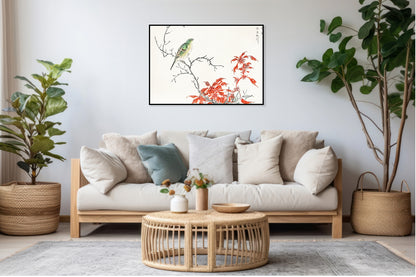 Plakat  Chinese Amaranth, Kashu Japoński Vintage do Salonu
