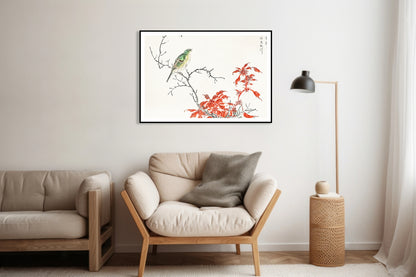 Plakat  Chinese Amaranth, Kashu Japoński Vintage do Salonu