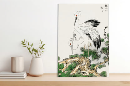 Obraz  Stork and Pine Tree, Kashu Japoński Vintage do Salonu