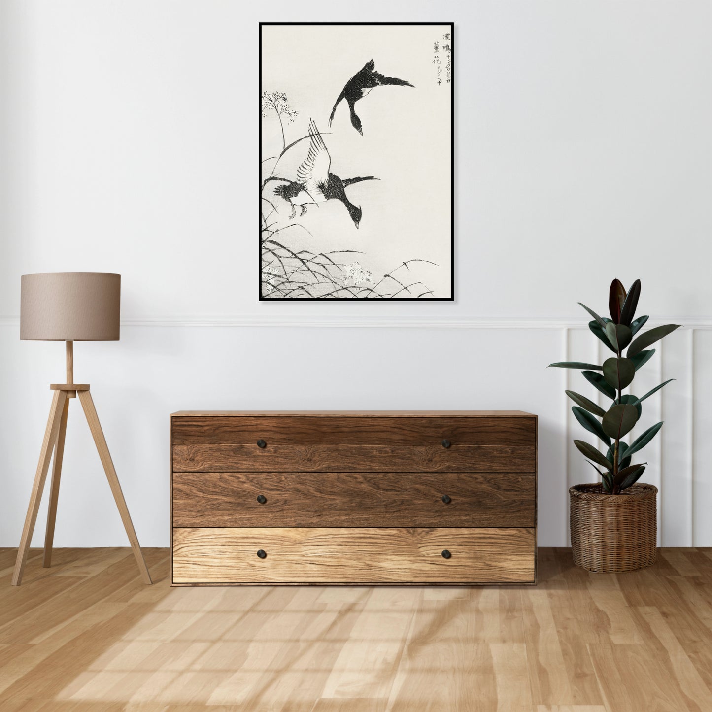 Plakat  Tufted-Teal, Kashu Japoński Vintage do Salonu