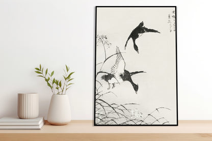 Plakat  Tufted-Teal, Kashu Japoński Vintage do Salonu