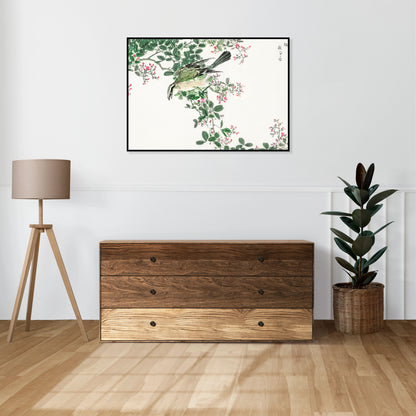 Plakat   Shrike. Kashu Japoński Vintage do Salonu