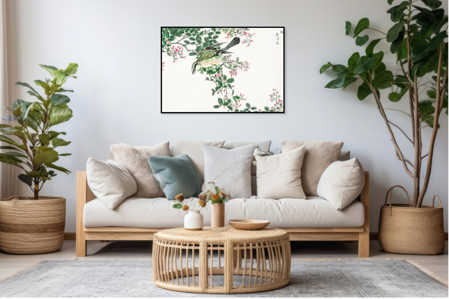Plakat   Shrike. Kashu Japoński Vintage do Salonu