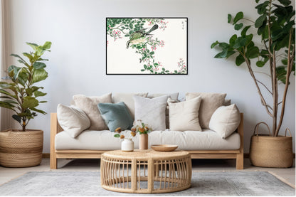 Plakat   Shrike. Kashu Japoński Vintage do Salonu