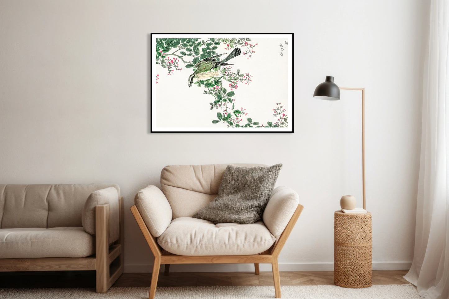 Plakat   Shrike. Kashu Japoński Vintage do Salonu