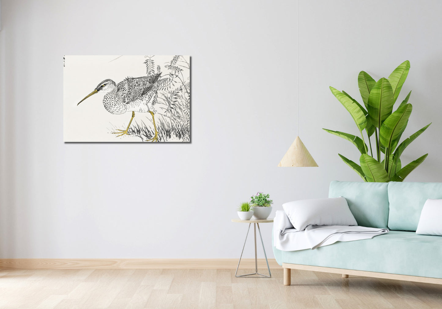 Obraz  Eastern Whimbrel, Kashu Japoński Vintage do Salonu