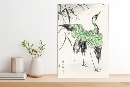 Obraz  Demoiselle Crane, Kashu Japoński Vintage do Salonu