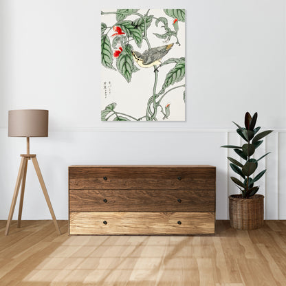 Obraz  Tree-Creeper. Kashu Japoński Vintage do Salonu