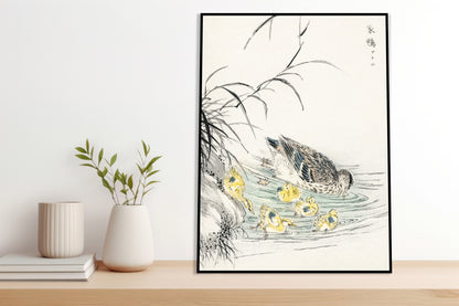 Plakat  Duck, Kashu Japoński Vintage do Salonu
