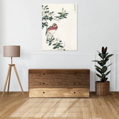 Obraz   Rosefinch, Kashu Japoński Vintage do Salonu