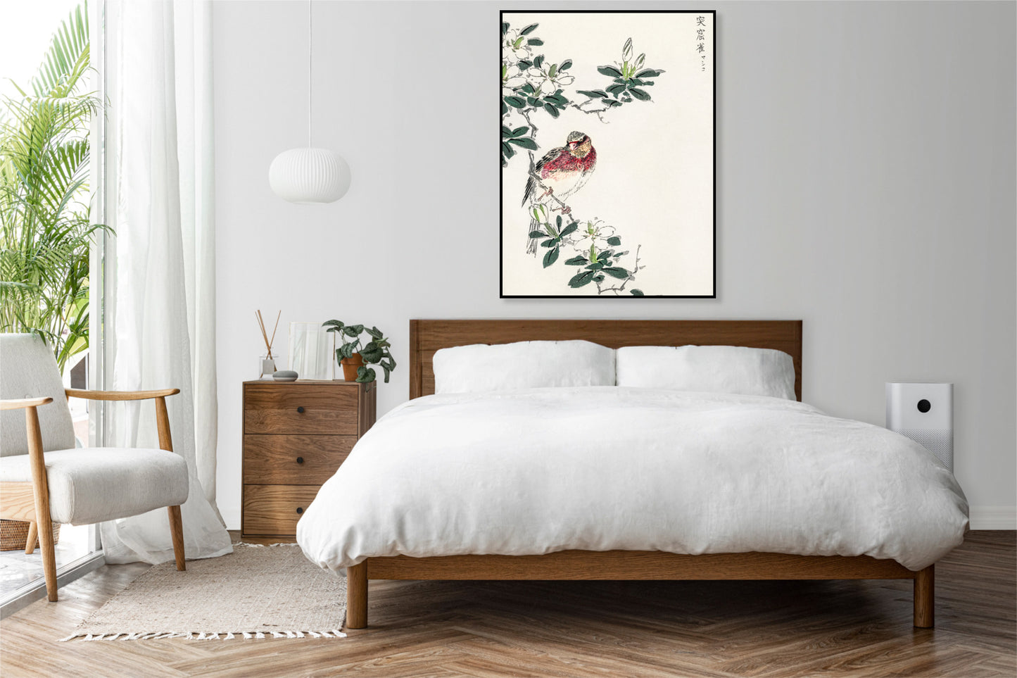 Plakat   Rosefinch, Kashu Japoński Vintage do Salonu