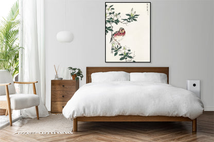 Plakat   Rosefinch, Kashu Japoński Vintage do Salonu