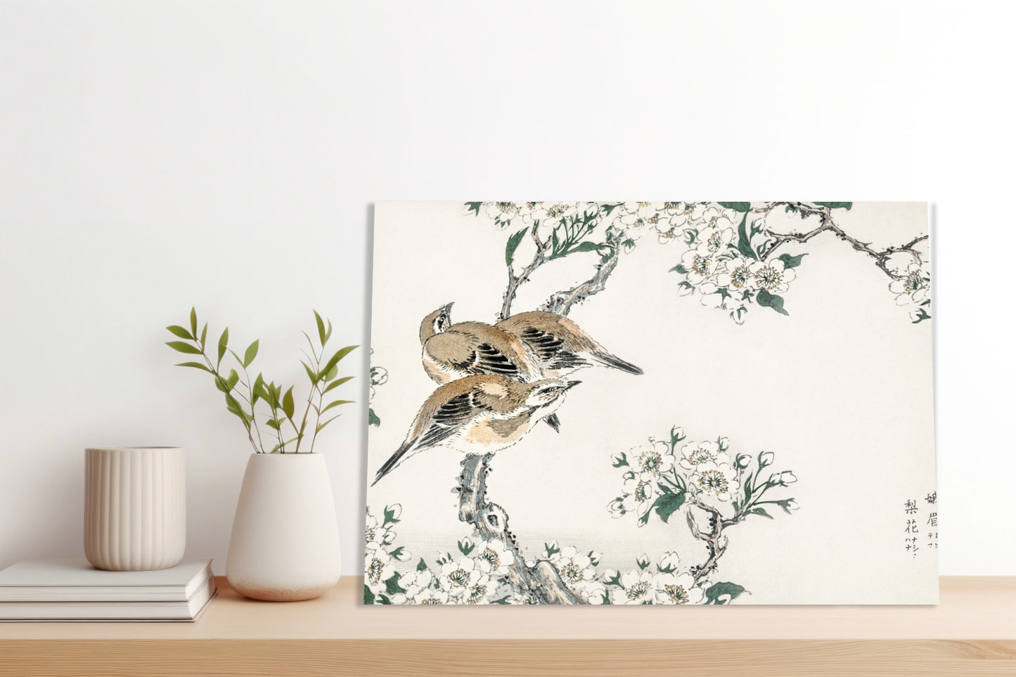 Obraz  Meadow Bunting, Kashu Japoński Vintage do Salonu