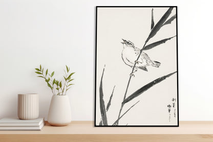 Plakat  Reed-Bunting, Kashu Japoński Vintage do Salonu