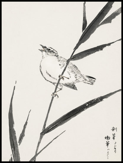 Plakat  Reed-Bunting, Kashu Japoński Vintage do Salonu